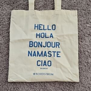 Hello Hola Bonjour Namaste Ciao Wildfox Nordstrom Totebag